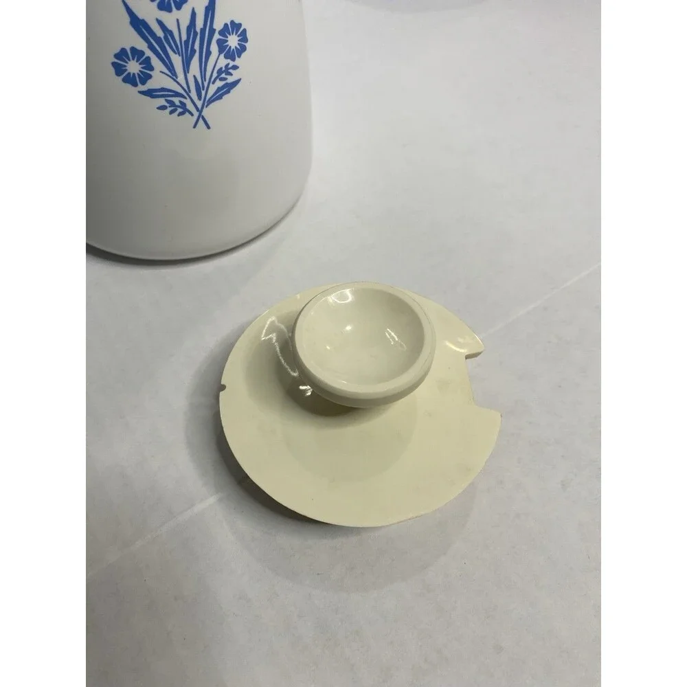 Corelle Ware Blue Cornflower Stove Top Set Of 2 Coffee Tea Pot 9 Cup And 6 Cup